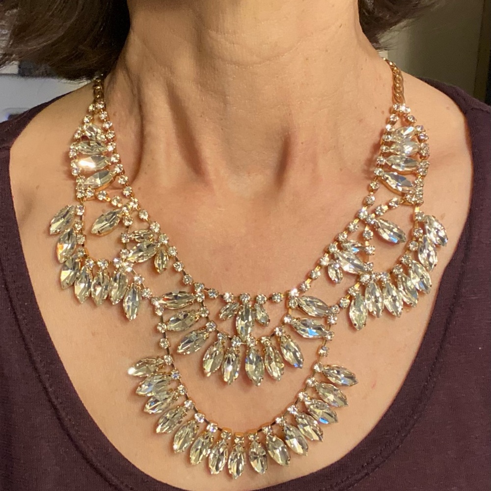 Large Rhinestone necklace bling - Picture 3 of 3